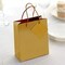 12 Metallic Gold 7" Paper Favor Gift Bags Handles Party Events Home Decorations